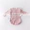 Button style infant baby jumpsuit ribbed cotton soft baby cotton romper