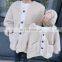 Parent-child wear mother and girl wear jacket lamb wool plus velvet padded top 2020 winter new