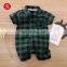 Christmas Winter Newborn Baby Rompers Girl Boy Toddler Plaid Jumpsuit Playsuit Long sleeve short sleeve Clothes Set