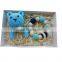 Baby Gift Bear Wooden Ring and Crochet Beads Teething Bracelet Rattle