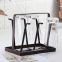 Kitchen Metal Shelves Display Cup Rack Home Decorative Cup Drying Holder