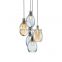 Home decor modern hanging lamp glass chandelier pendant lights for hotel