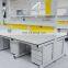Chemistry lab table laboratory furniture movable workbench