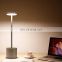 Hot Sell Aluminium  Dinner Light Cordless Hotel LED Desk Lamp Rechargeable Nordic Design Lamp With Dimming