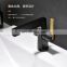 Open Black Bathroom Faucet Lever Lavotary Vintage Rose Gold Jade 2 Hole Single Handle Basin Mixer