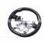 Car Circular Black Steering Wheel For Toyota Prius 2012 - 2015