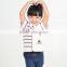 Hot Sale 100% Cotton Knitted Pattern Design V-neck Children Fur Gilet