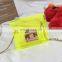 2020 wholesale fashion Korea, Version Cute Little Baby Girls Candy Neon Clear Jelly Bag Purse Shoulder Bag Kid Handbag/