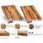 Large teak wood cutting board with juice groove chopping boards 18x14x1.25 in
