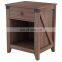 Farmhouse Nightstand with Drawer Rustic Wood Night Stand for Bedroom Bedside Table 16 x 19 x 24 inches