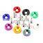 AUSO 10pcs CNC Multicolor JDM Aluminum Anodied M6 Modified Hex Bolt Car Fender Washer With Bolt