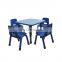New design cartoon style plastic desk, mini kids plastic table and chair set