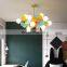 Stair Ceiling Lamps Acrylic Chandelier Rose Gold Color Pendant Light Round LED Hanging Lamp