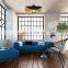 Italy Nordic Creative Black Gold Foil Chandelier Bedroom Art Modern Elegant Metal Hat Pendant Light