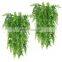 Amazon Hot Sold Artificial Hanging Plastic Boston Ferns Vines Ivy Greenery Plants For Wall Indoor Baskets Wedding Garland Decor
