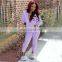 New Arrive Hot Sell Two Pieces Zipper Hooded Women Sweatsuit Set