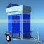 New 2 in 1 Movable Portable Toilet with Trailer Mobile Toilet and Portable Shower Room on Trailer