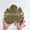 Hot Sale 2023 Monstera leaf wall decor Wicker art Tropical leaf decor Room Wholesale Vietnam Supplier