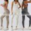 Workout Racer Back Romper Sexy Hollow Out Jumpsuit Custom Yoga Sweat Wicking Bodysuit