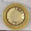 Baroque Style Round Flower Serving Tray 27/32/36 cm Antique Gold Plastic Charger Plates Candy Plate for Table Decor