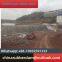 Rubber dam for flood prevention and control, providing landscape ecological pillow type airbag shield dam