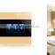 Gold 3 Gang Crystal Glass Panel 433MHZ WIFI Smart Light Controlled Power Remote Switch