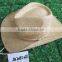 black cowboy straw hat with hollowed-out figure