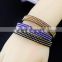 Wholesale latest design fashion leather diamond bracelet,bracelet jewelry