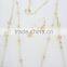 FACHION 2 LAYERED BEADED CORD TASSEL CHAIN NECKLACE