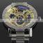 Full Steel Big Dial Skeleton Mechanical Watch Transparent Mechanical Watches WM392