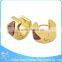 ZS13059 Stainless Steel Rhinestone Hoop Earring Wholesale China Trendy Simple Gold Earring