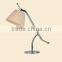 Modern Desigh Hot Sale Metal Plastic Flexible Bedside Table Lamp