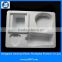 PET white cosmetic blister plastic packaging tray with dividers for Christmas cosmetic gift set