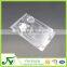 Disposable transparent double blister clamshell packaging container