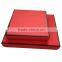 Red Cardboard Paper Box With Lid.