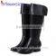 High quality handmade women flat boots over knee boot shoes