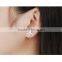 professional china supplier zircon rhodium plated starfish earring