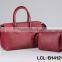LCL-B1412125-L Shining Pvc pu bi Color Customized Fashion Lady Travel Weekend Tote Hand Bag