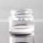 cheap glass jar with white plastic lid white cover