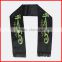 130*14cm satin fabric scarf,custom advertising Iraq scarf,soccer scarf