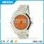 Fashionable Japan Movt Steel Band Alloy Case Quartz Stainless Steel Back Watch