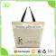 Customized Logo Cotton Canvas Handbag with PP Webbing