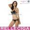 RELLECIGA 2016 Black Low Rise Add-2- Cups Push-up Halter Bikini
