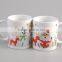 11OZ White New Bone China Ceramic Mug With Snow and Deer Design