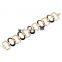 2015 New Chain 18k gold plated bracelets bangles for Women Jewelry Imitation Gemstone bracelets bangles