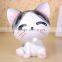 custom cute cat resin statue/resin cat coin bank statue/polyresin cat statue manufacturer in china