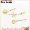 2015 new arrival crystal starfish shell hair ornaments set for girls