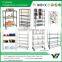 2015 hot sell NSF 150KGS 60x24 inch heavy duty 4 layer chrome hospital wire tire rack with wheels (YB-WS018)