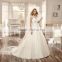 VDN04 Tulle Ball Gown Bridal Wedding Dress 2016 Crystal Beaded Bodice White Vestido De Festa Longo for Wedding Party