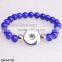 Hot New Products for 2015 With Snap Button Charm Colorful Bead Bracelet DIY Handmade Bracelet